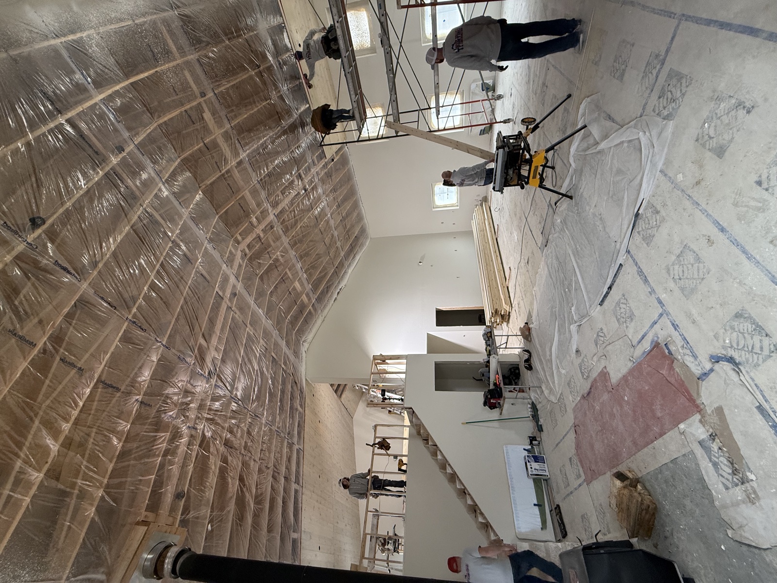 Residential interior construction — framing and finish work by Silver Valley