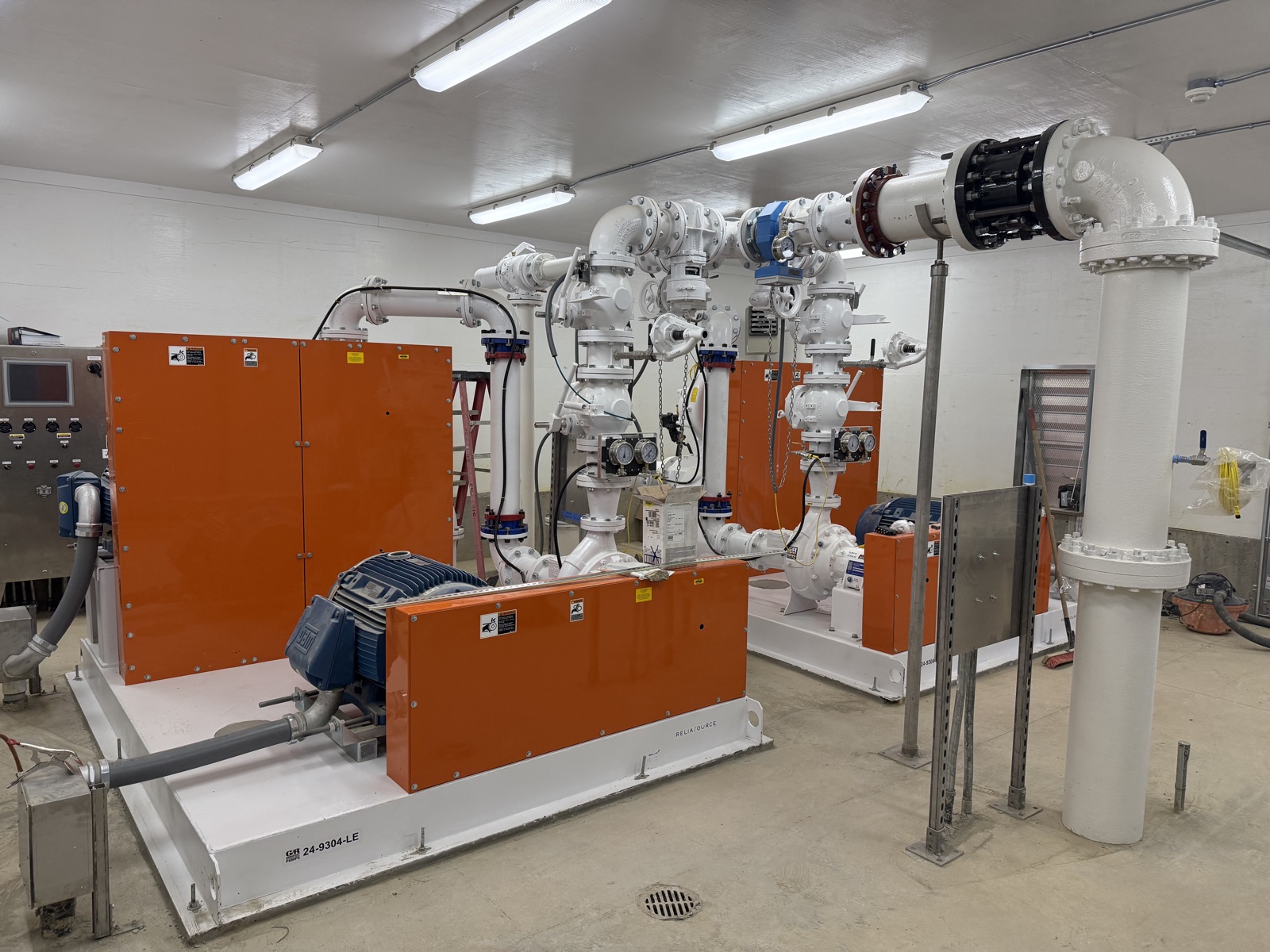 Industrial epoxy pipe coatings at a state wastewater treatment plant